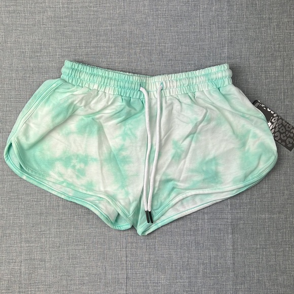Mint Green Tie Dye Drawstring Shorts by Jessica Simpson XS, Medium & XL - Picture 2 of 4